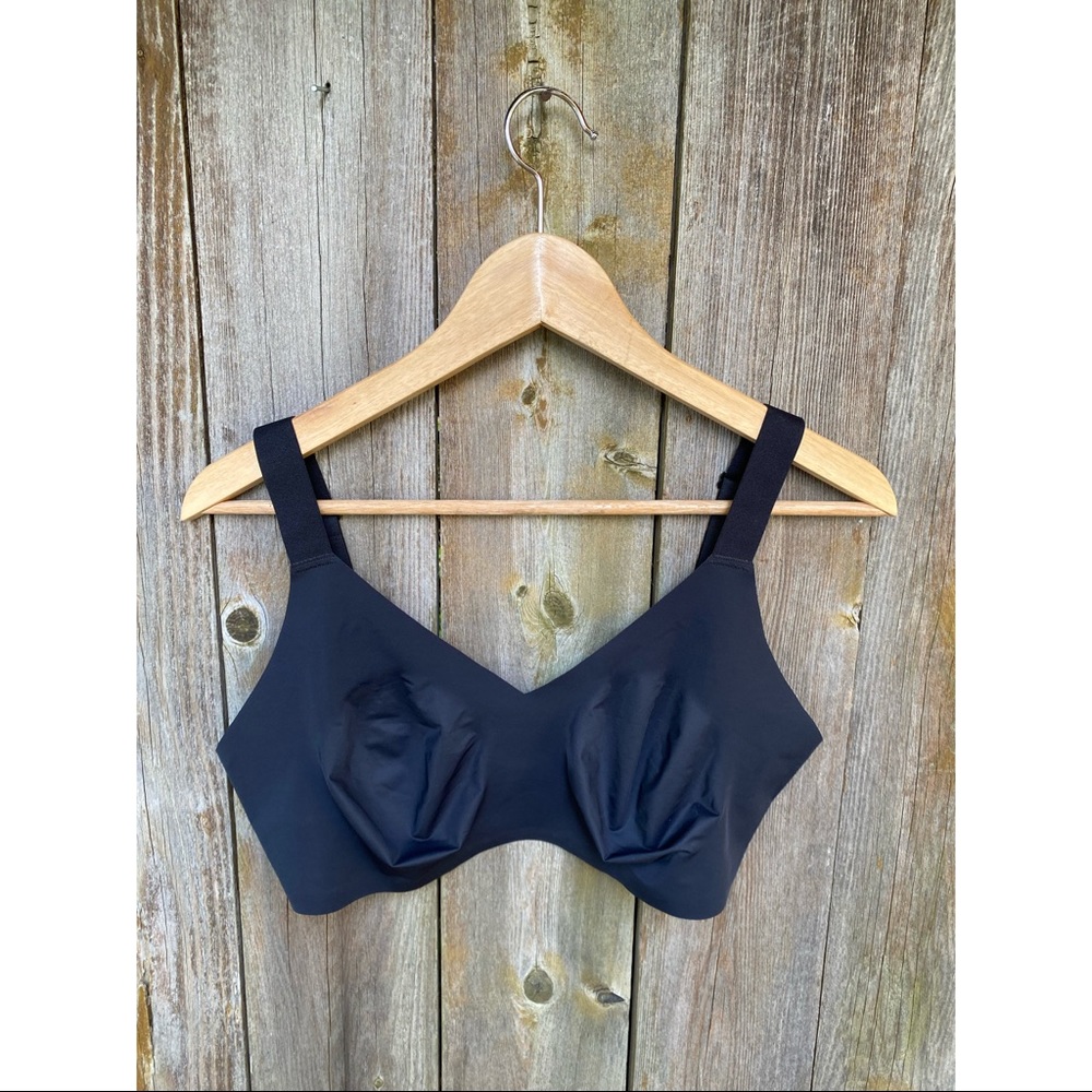 KNIX wireless unpadded black bra